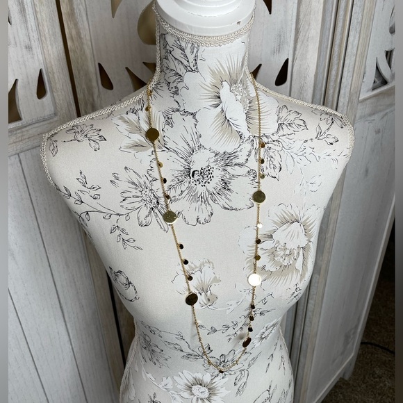 New! Kate Spade NY gold plated circle disk station necklace - Picture 2 of 4